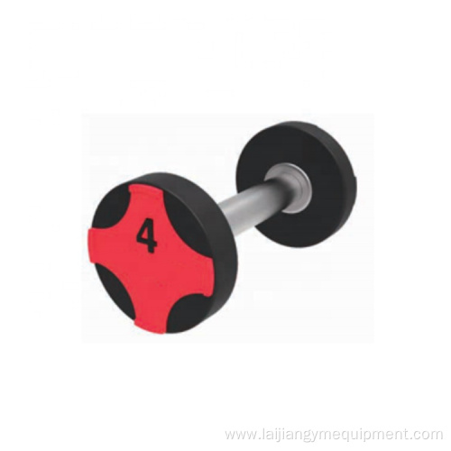 Weight Lifting Gym Equipment Round Head Rubber Dumbbell